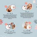 Instructions, how DIY temporary tattoo, fake tattoo Glitter BABY PINK Water Resistant